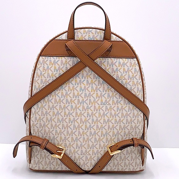 MICHAEL KORS KENLY MEDIUM BACKPACK VANILLA SIGNATURE COLOR - Picture 3 of 16